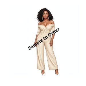 Cream Jump Suit