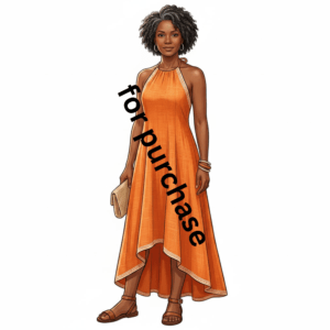 Orange Loose Dress